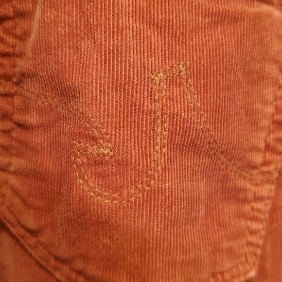 Adriano Goldschmied The Stevie slim straight orange corduroys - Picture 10 of 13